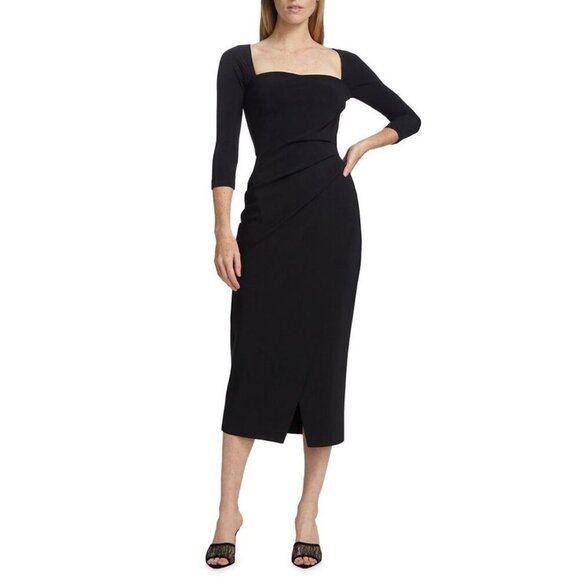 Chiara Boni La Petite Robe Tehuel Cut-Out Midi Dress - Picture 2 of 12